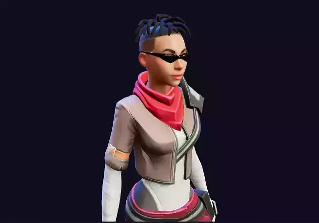 RAMONA SPACE CHARACTER FOR CREATING STYLE GAMES Battle Royale