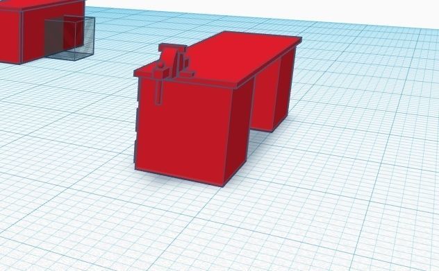 vise workbench scale h0  3D print model_2