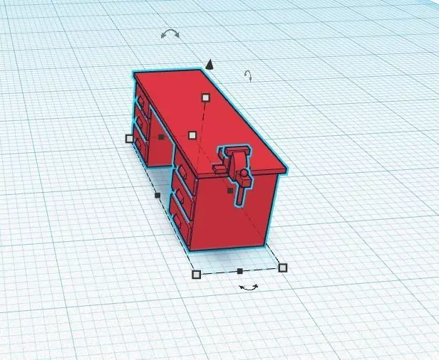 vise workbench scale h0  3D print model_0