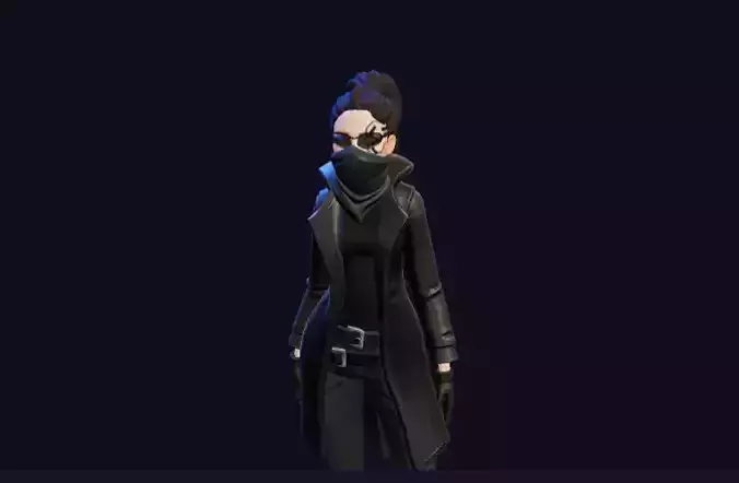 GL BLACK  CHARACTER FOR CREATING STYLE GAMES Battle Royale