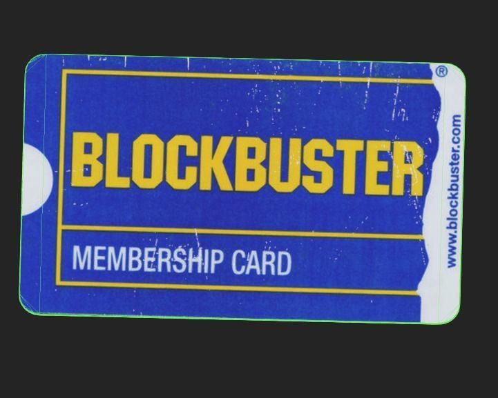 Blockbuster Card Low-poly 3D model_7