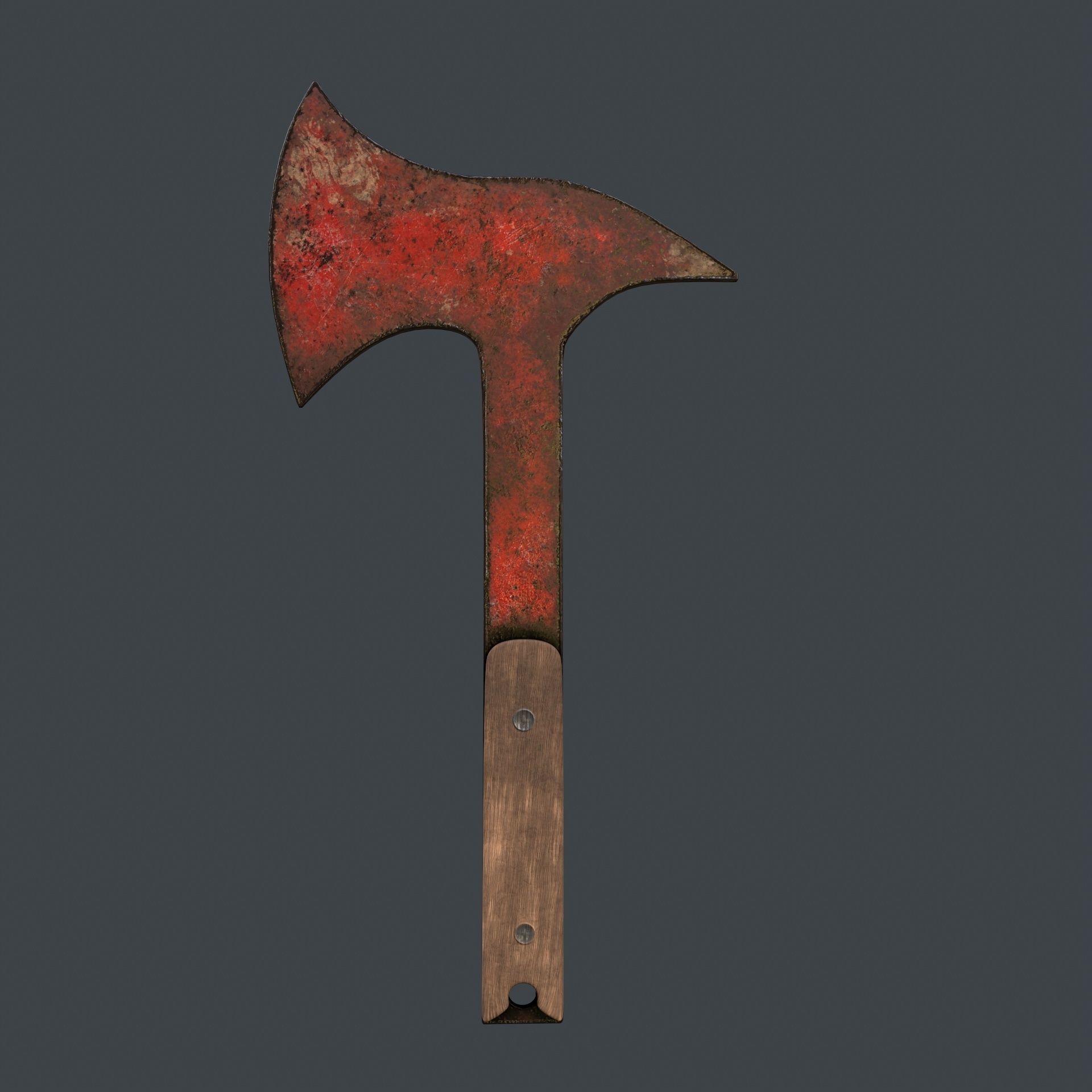 Axe Rusty Free 3D model_2