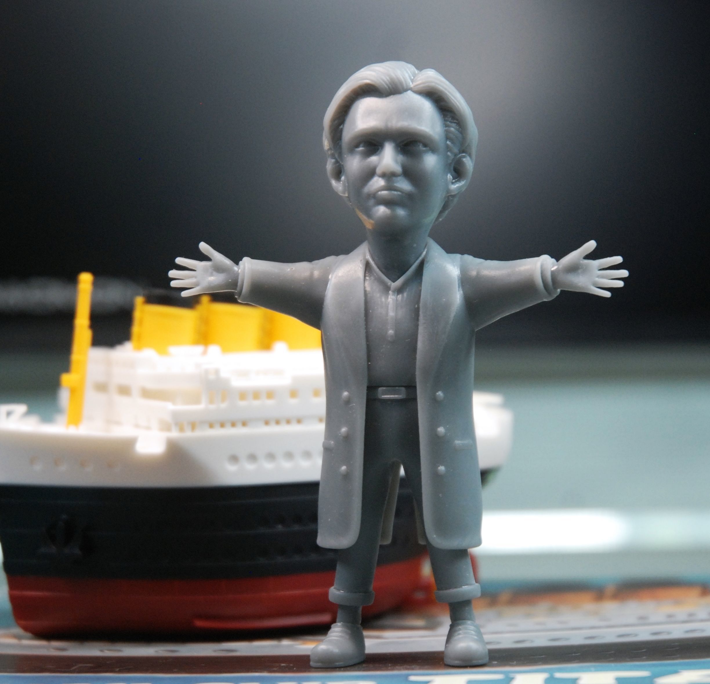 Titanic Man DiCaprio miniature 3D print model_12