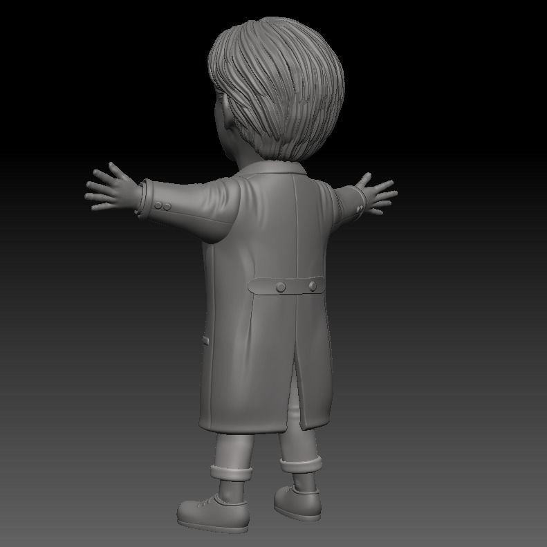 Titanic Man DiCaprio miniature 3D print model_6