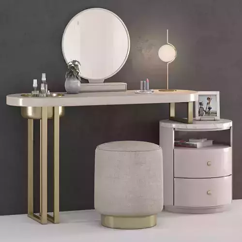 Pink Makeup Vanity Set