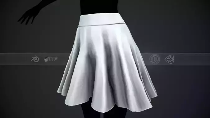 Female White Skirt Style 1 