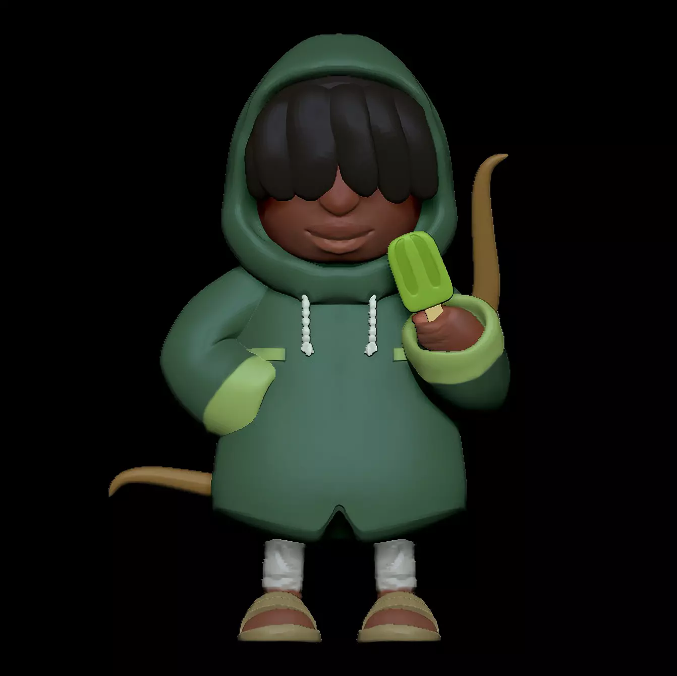 The Green Poncho 3D print model
