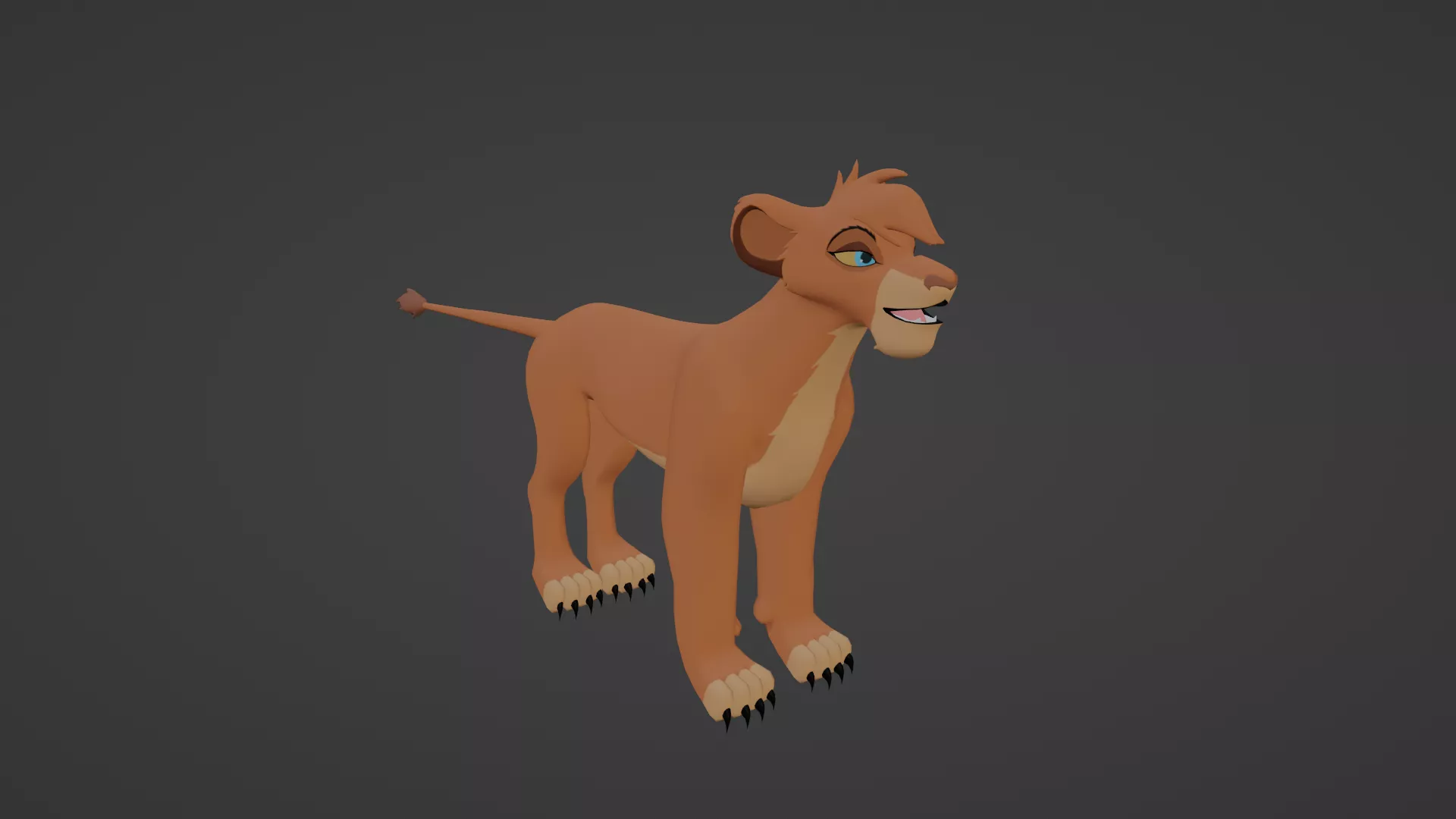 Vitani Lion King Model Low-poly 3D model