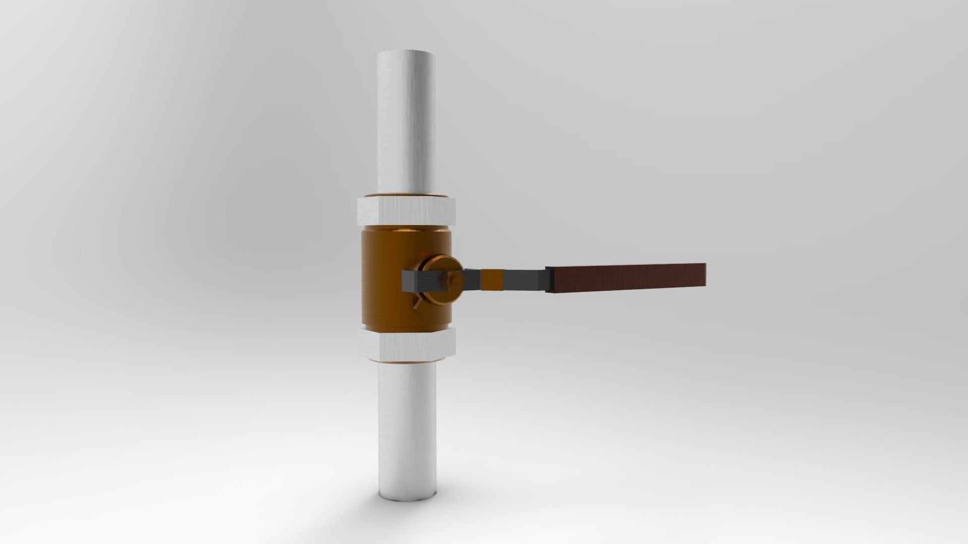 ball valve 1 2 in 3D model 3D printable | CGTrader