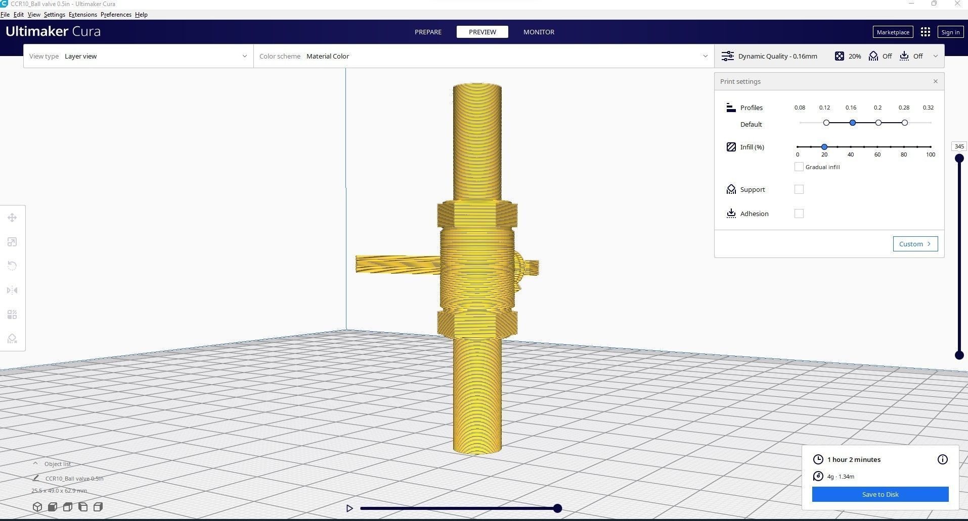 ball valve 1 2 in 3D print model_5