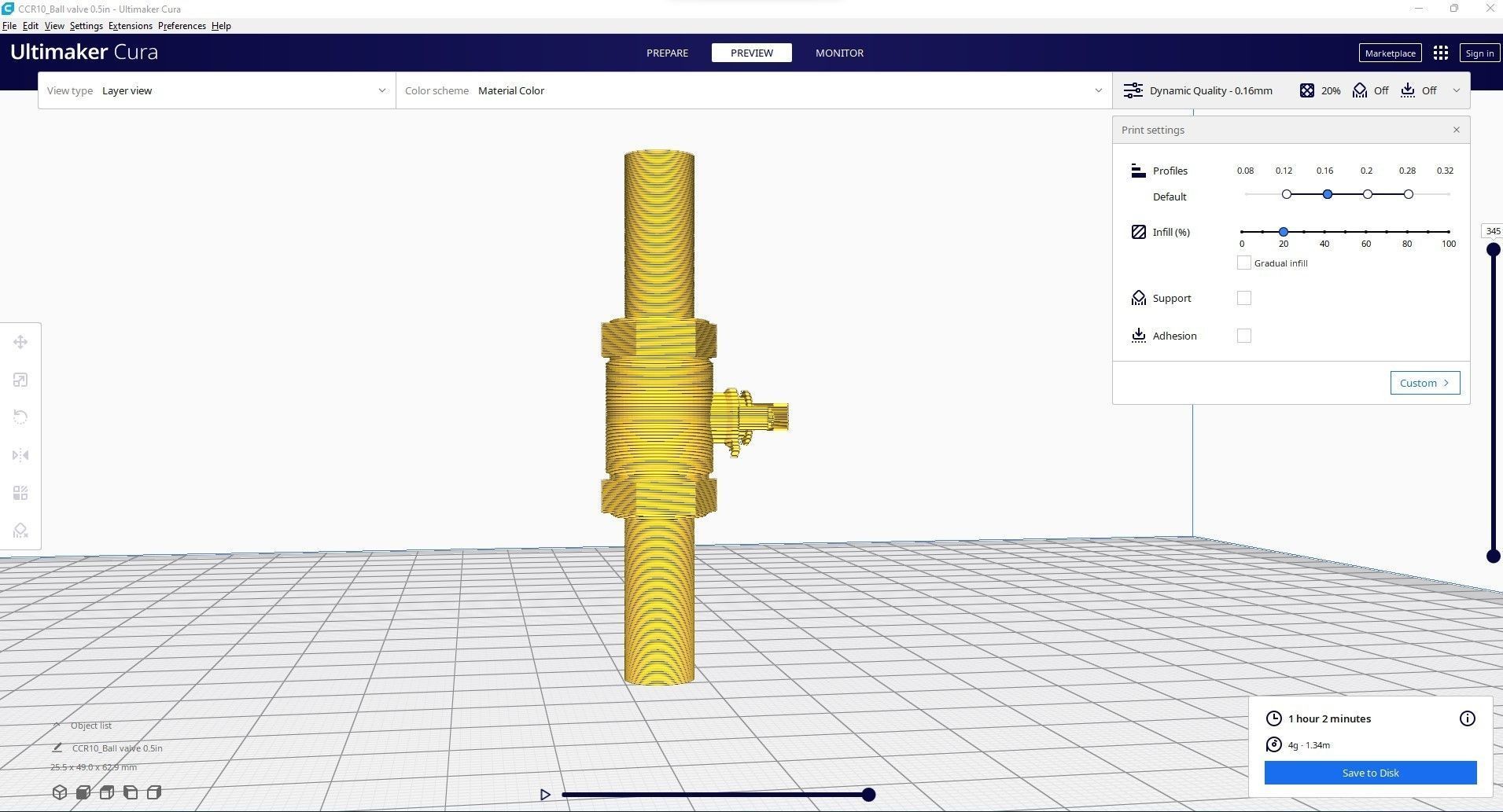 ball valve 1 2 in 3D print model_3