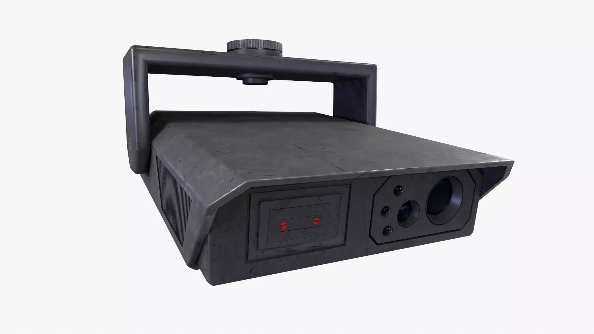 Security Camera Low-poly 3D model_0