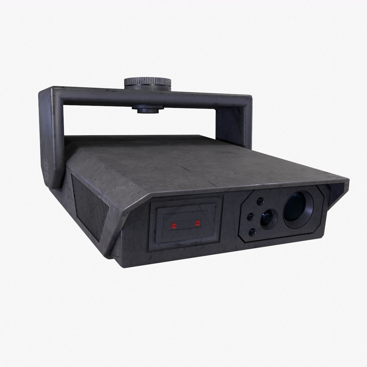 Security Camera Low-poly 3D model_2