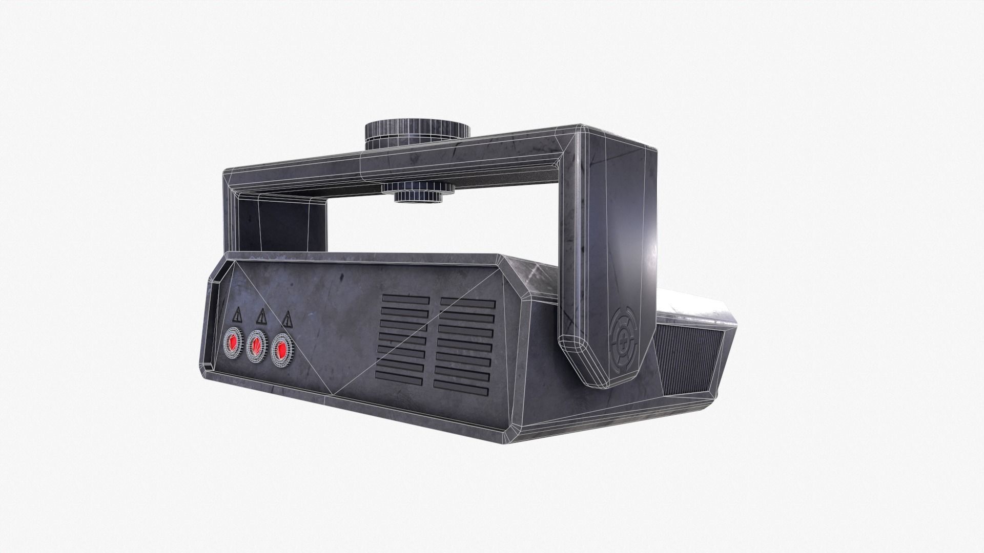 Security Camera Low-poly 3D model_8