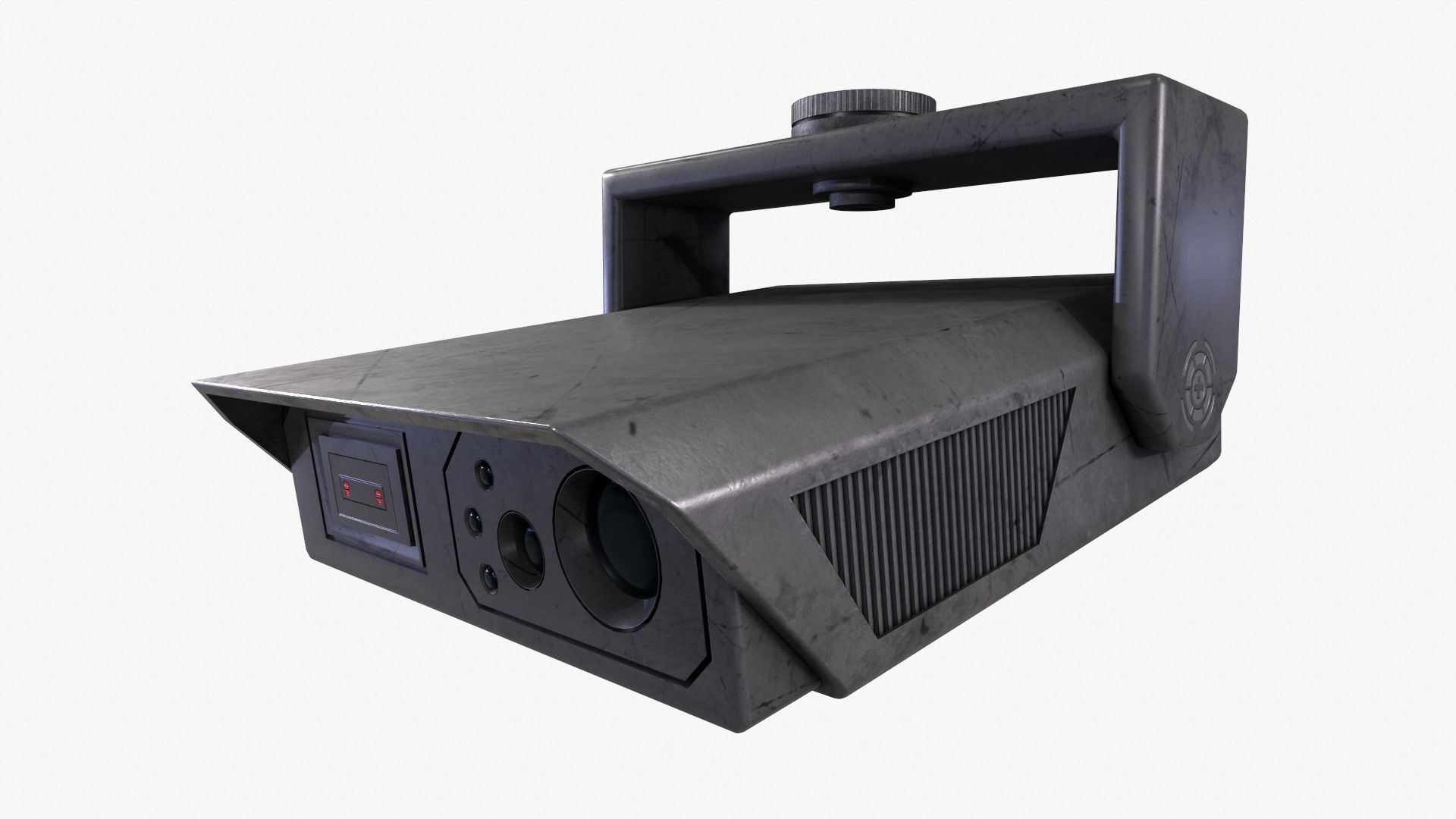 Security Camera Low-poly 3D model_3