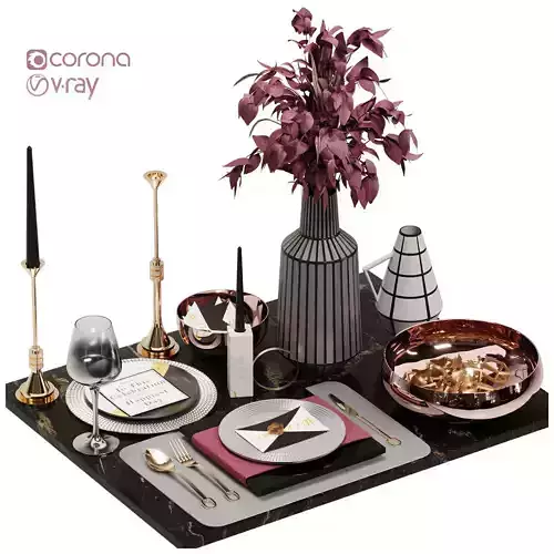 Luxury Model Room Tableware Set-9