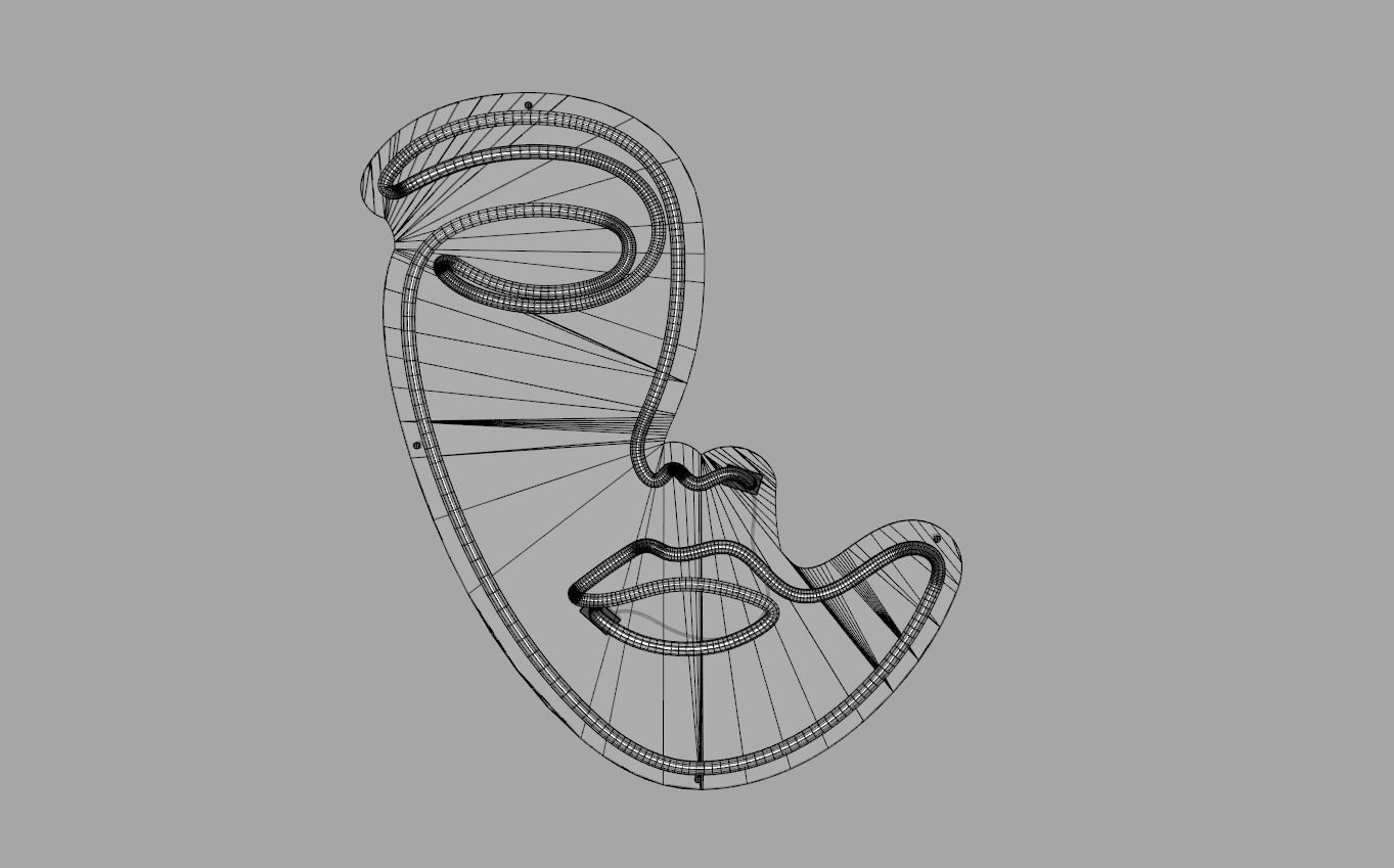 Face 1 - Neon Sign 3D model_6
