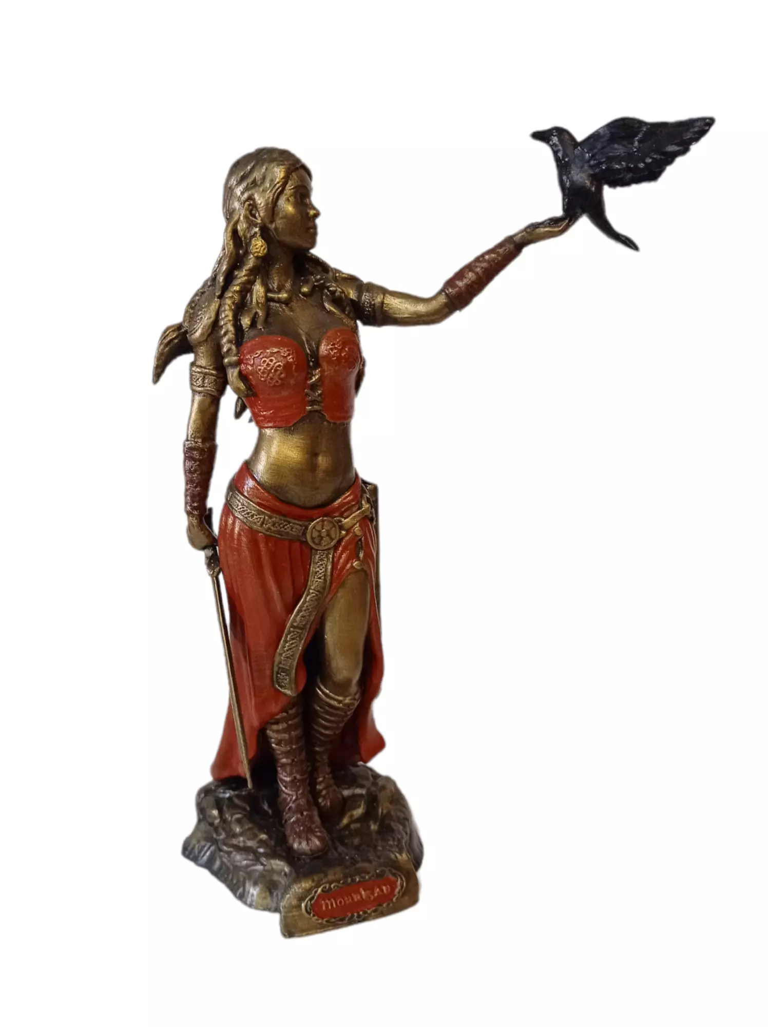 Celtic goddess statue Morgana or Morrigan 3D print model