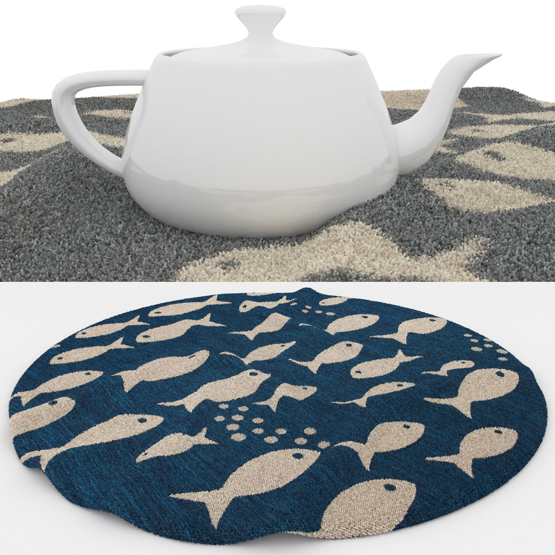 Rugs No 670 Low-poly 3D model_1