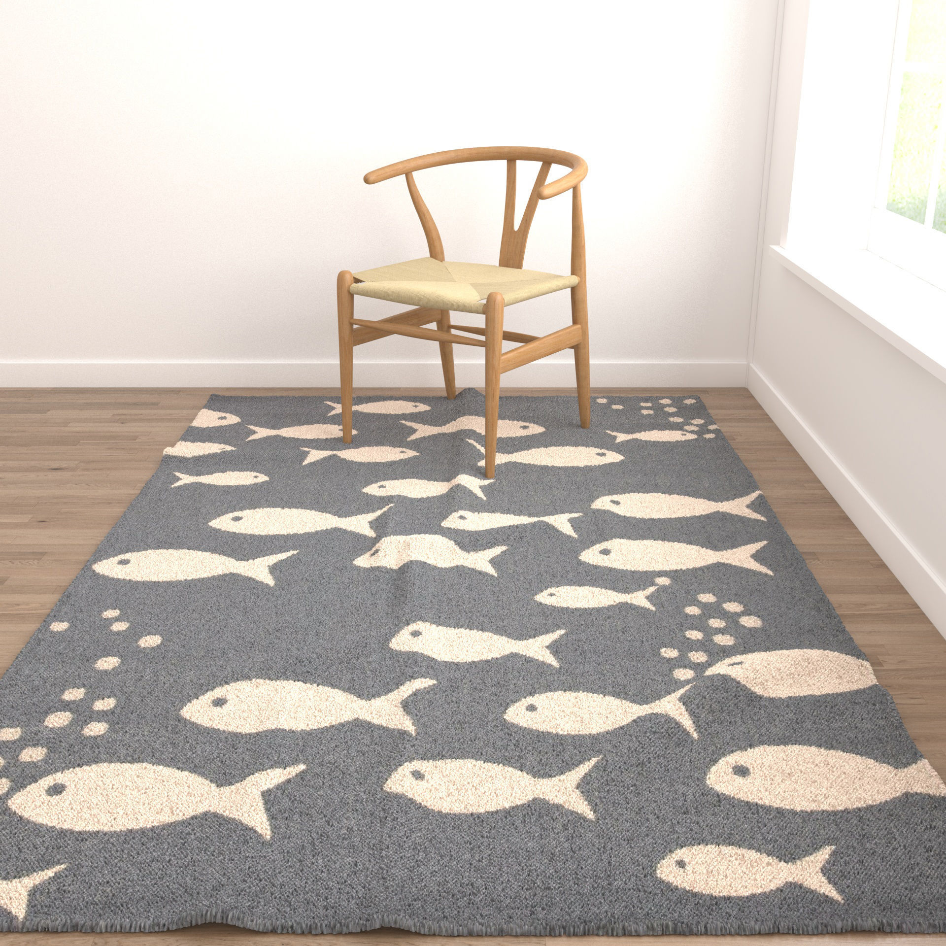 Rugs No 670 Low-poly 3D model_4