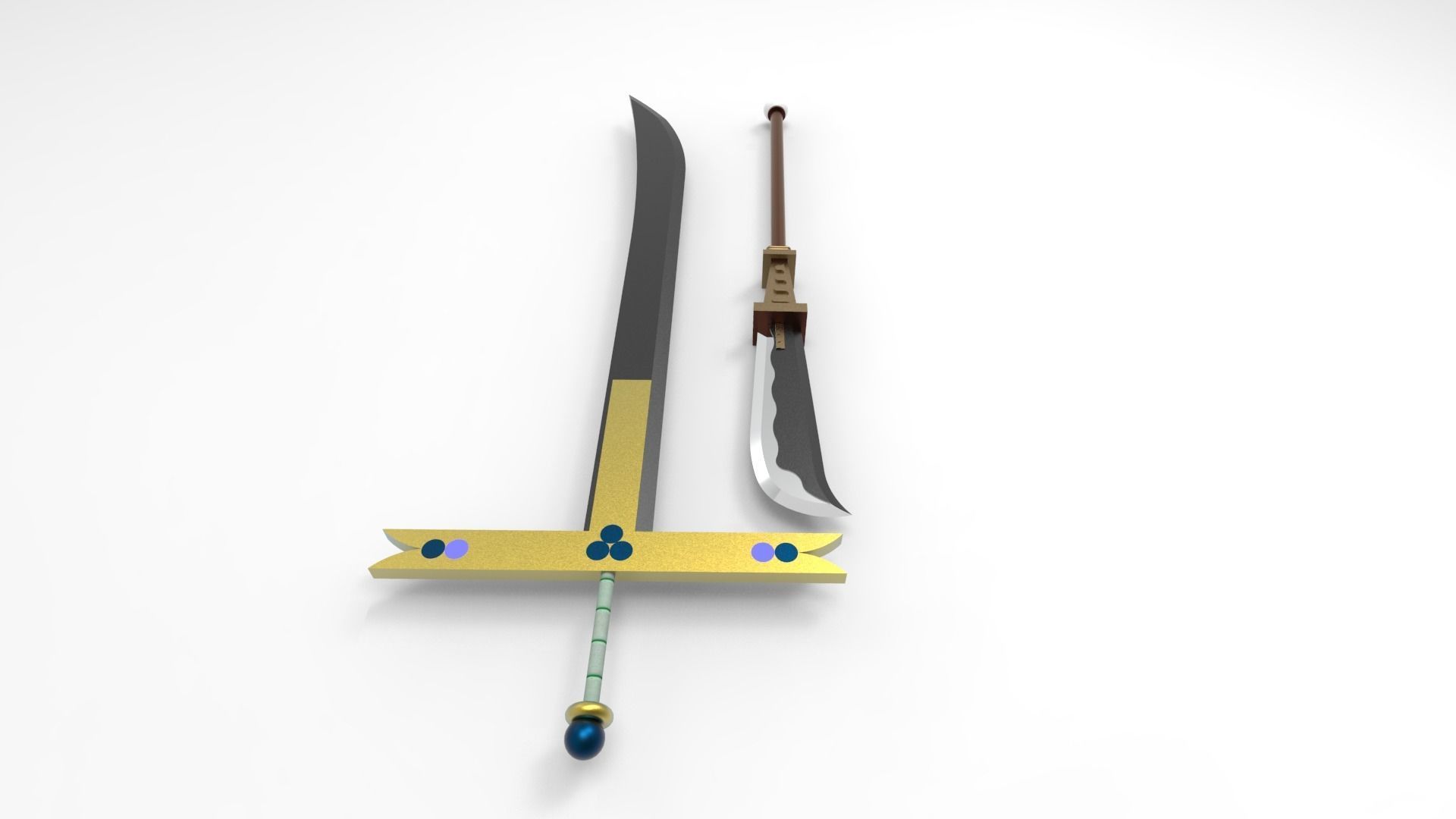 Murakumogiri and yoru takanome 3D print model_8