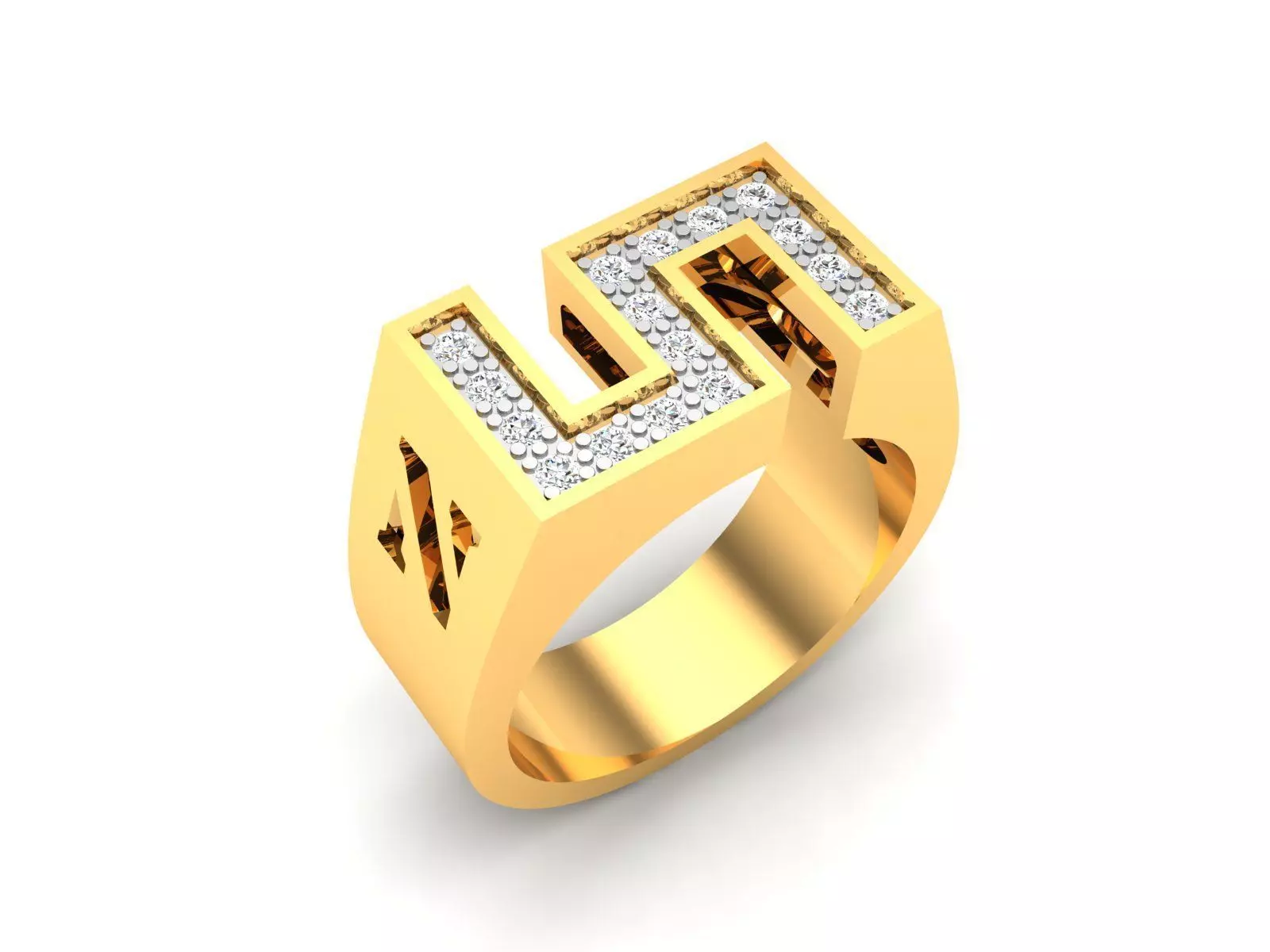 Women ring 3dm stl fbx obj render details 3D print model_0