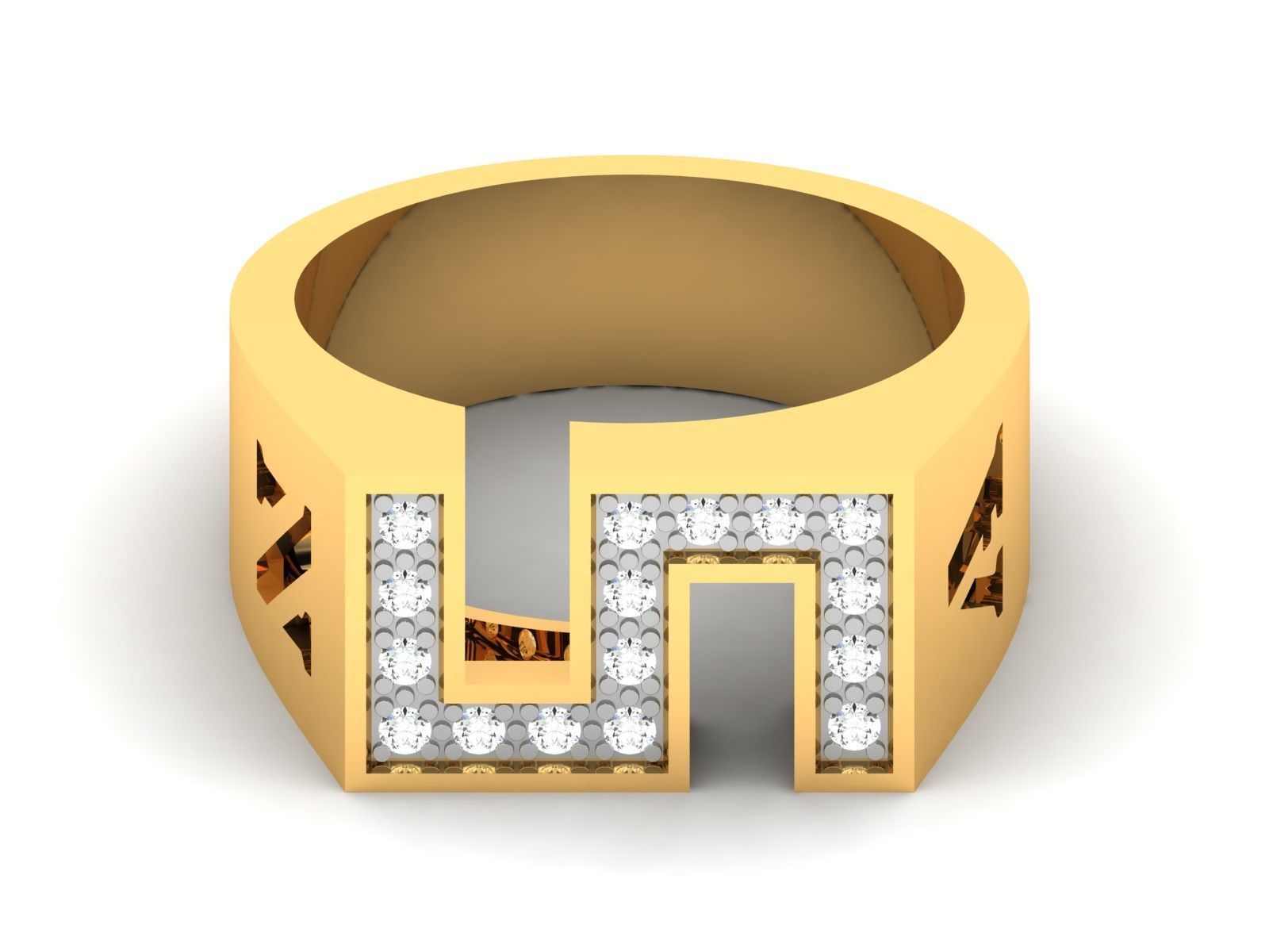 Women ring 3dm stl fbx obj render details 3D print model_8