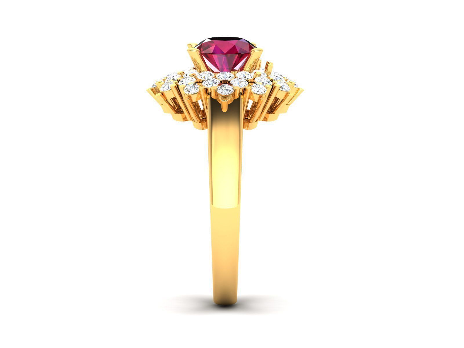 Women ring 3dm stl fbx obj render details 3D print model_9