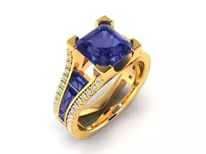 Women ring 3dm stl fbx obj render details