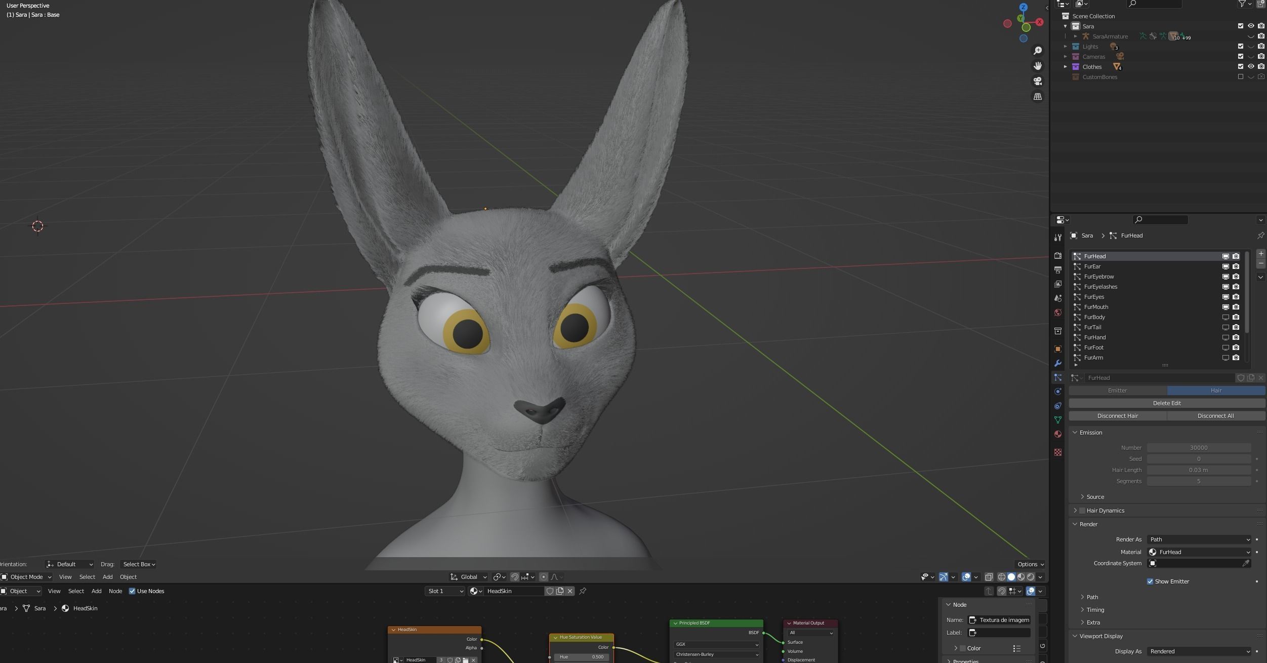 Sara Anthro Rabbit 3D model_97