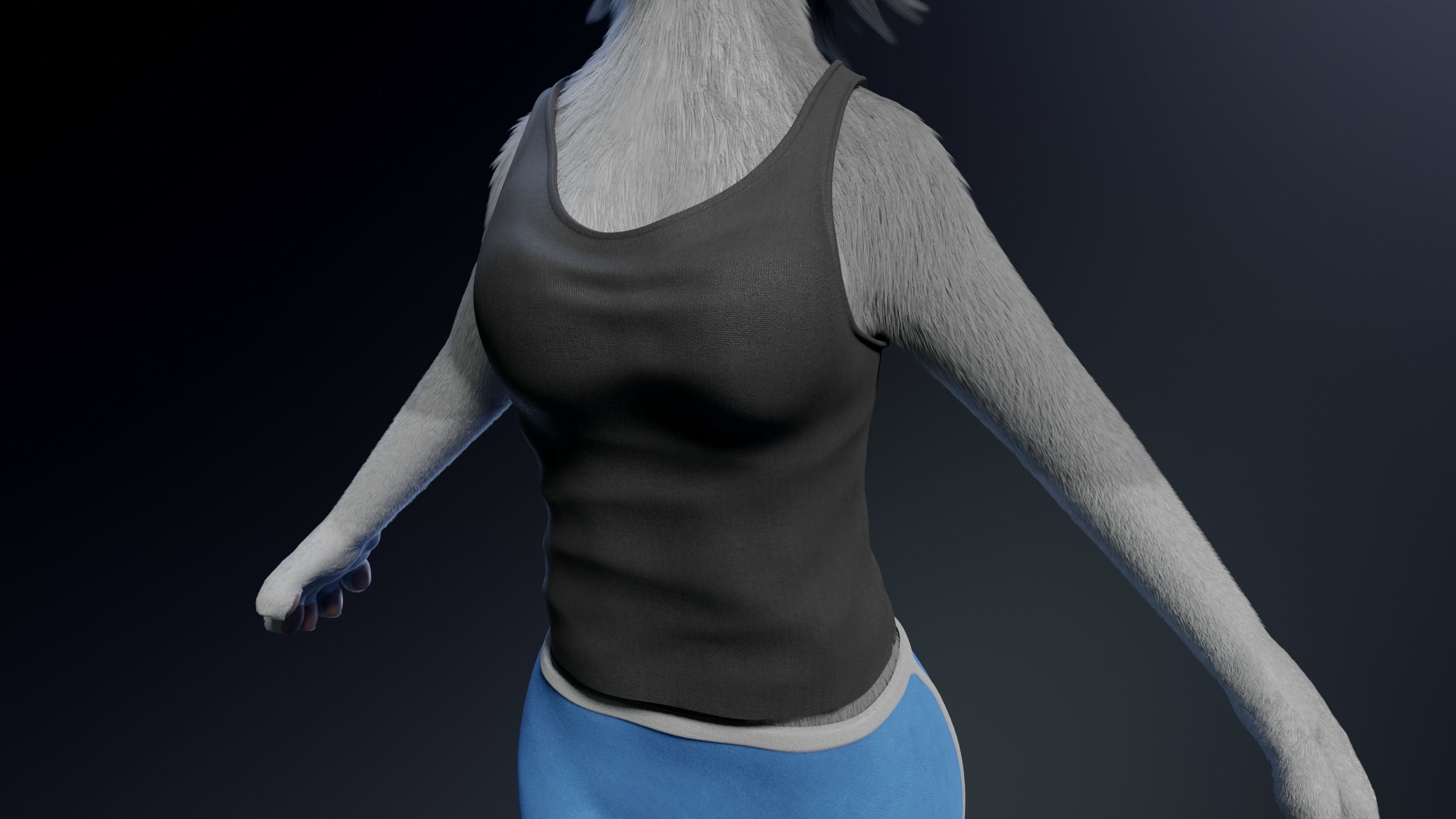 Sara Anthro Rabbit 3D model_28