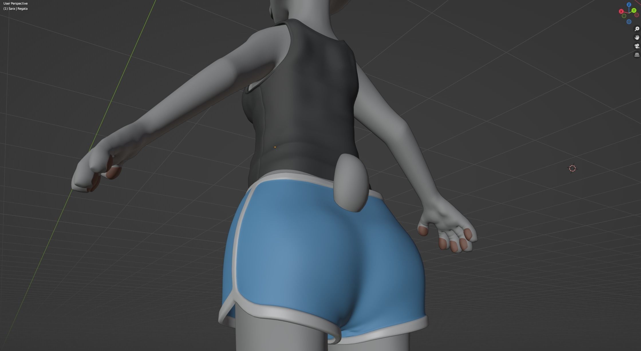 Sara Anthro Rabbit 3D model_85