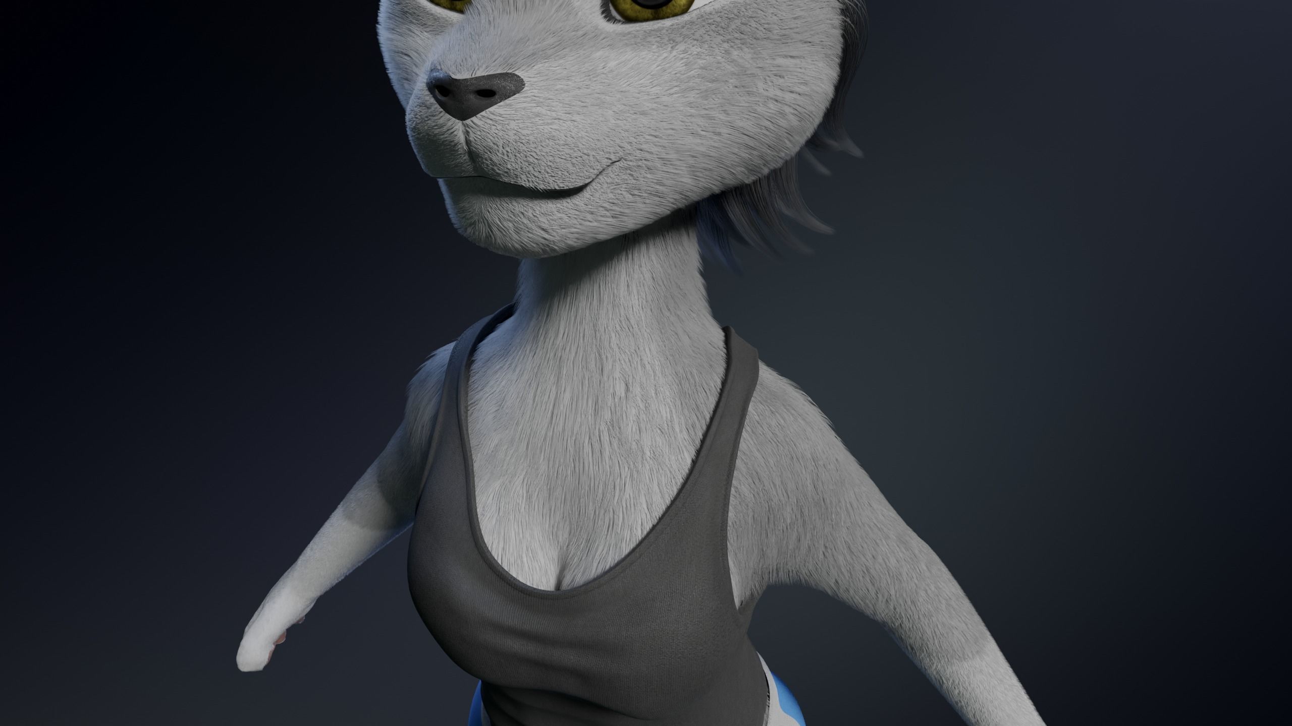 Sara Anthro Rabbit 3D model_30