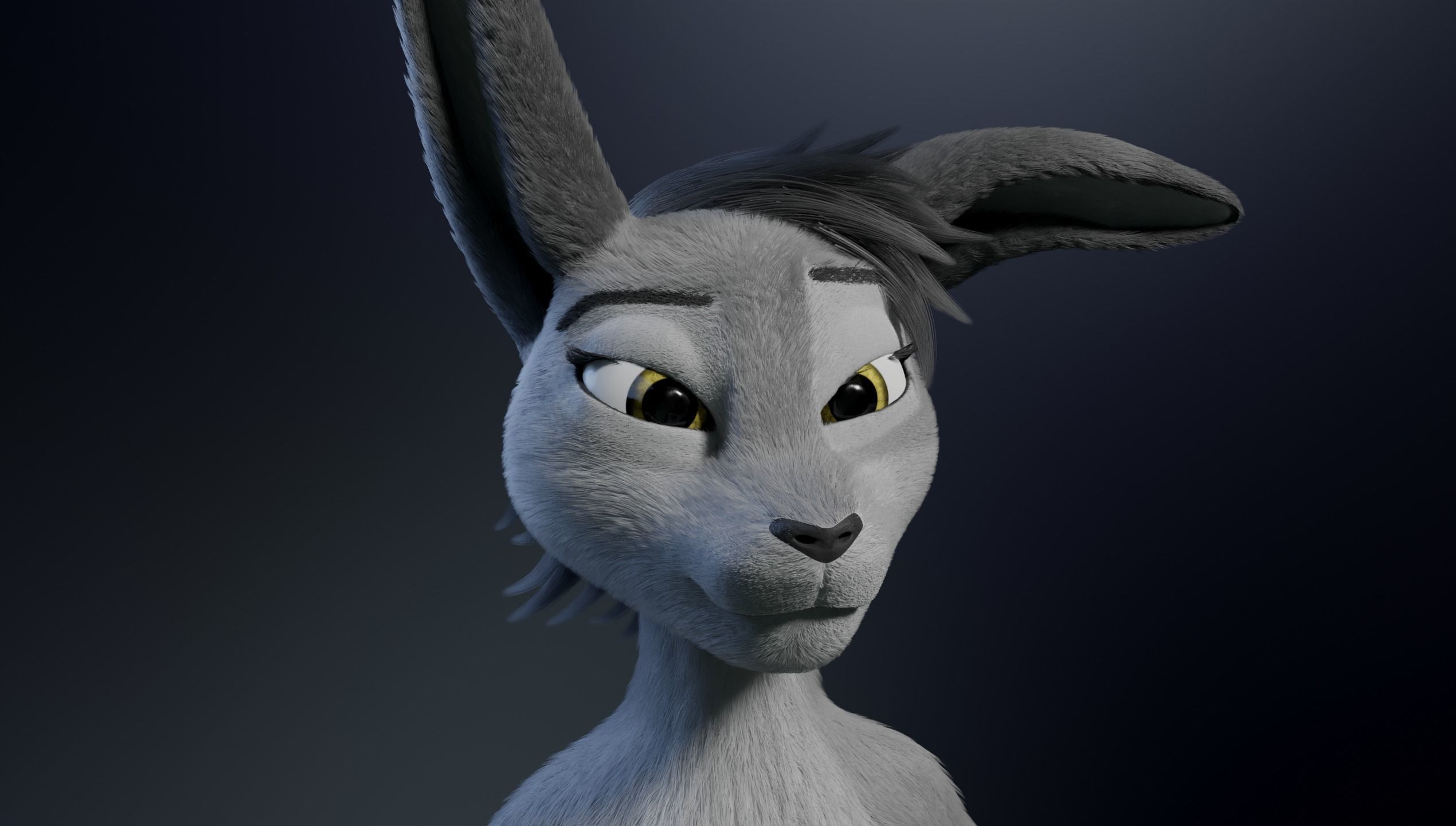 Sara Anthro Rabbit 3D model_35