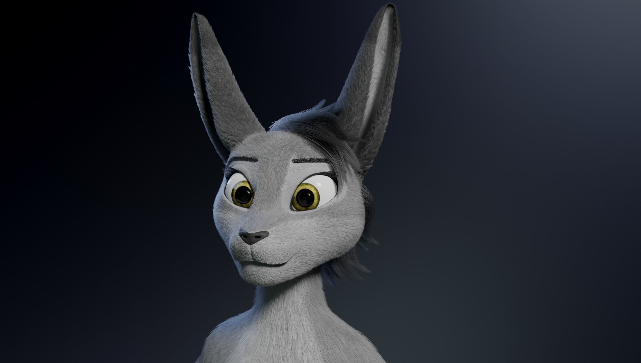 Sara Anthro Rabbit 3D model_4