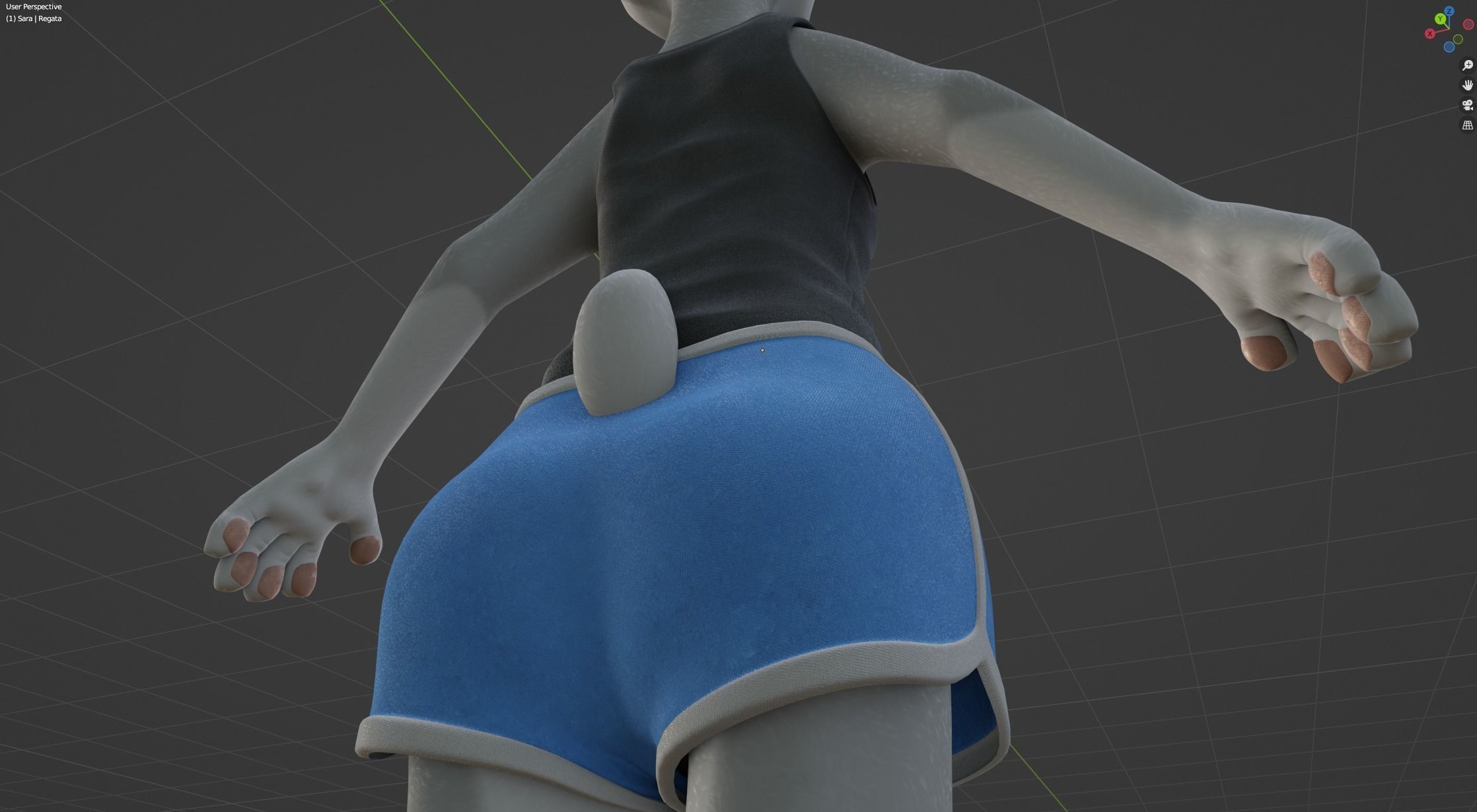 Sara Anthro Rabbit 3D model_83