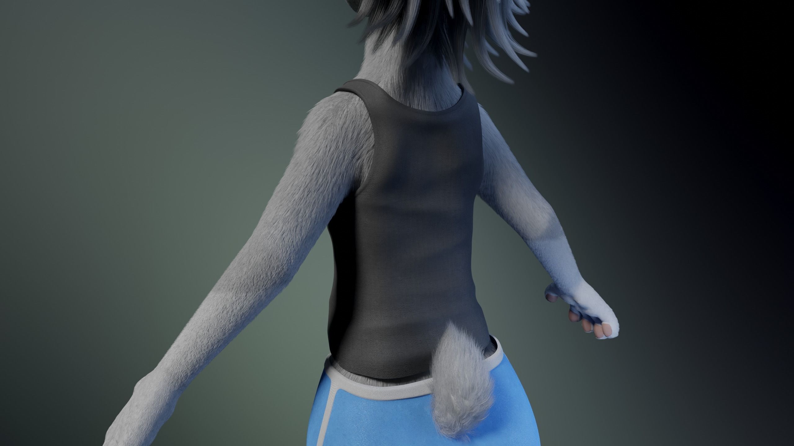 Sara Anthro Rabbit 3D model_29