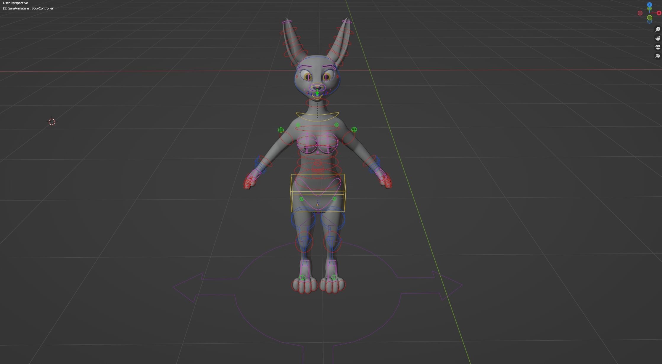 Sara Anthro Rabbit 3D model_39