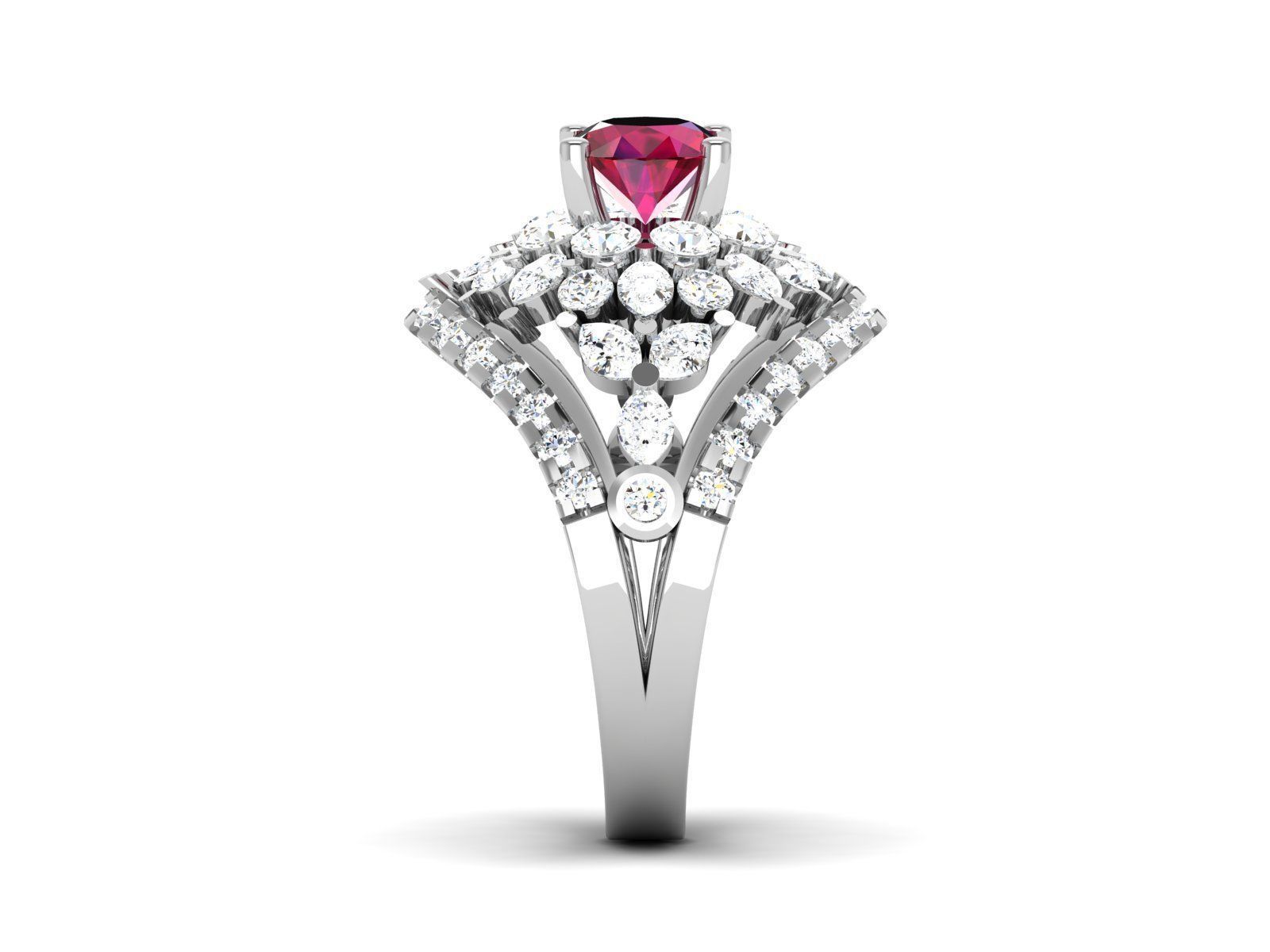 Women ring 3dm stl fbx obj render details 3D print model_4