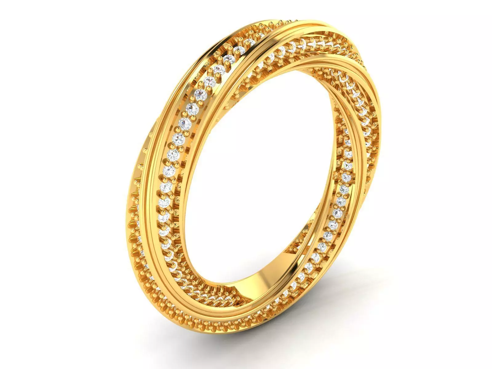 Women ring 3dm stl fbx obj render details 3D print model_0