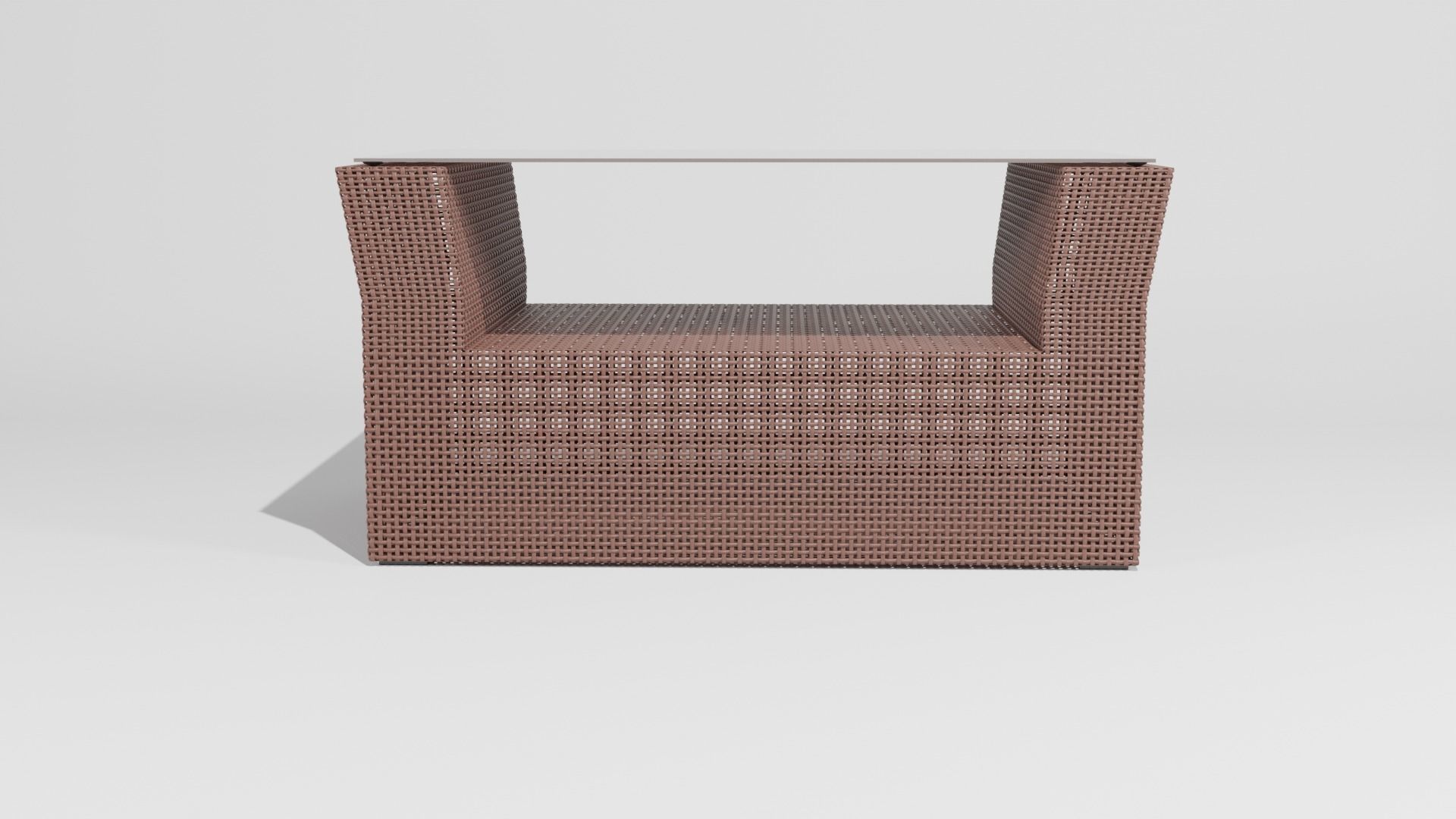 TAKKO set outdoor table with glass top 3D model_4