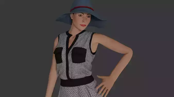 Rigged Female Character 33