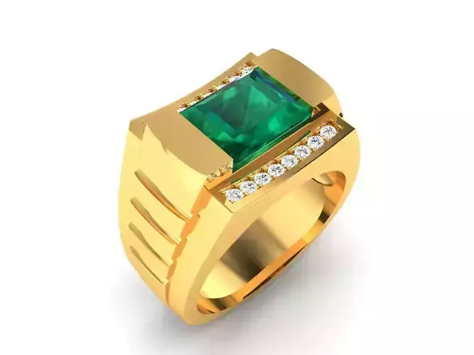 Solitaire Ring 3dm stl fbx obj render details