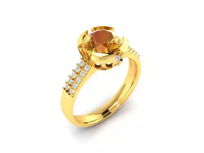 Solitaire Ring 3dm stl fbx obj render details