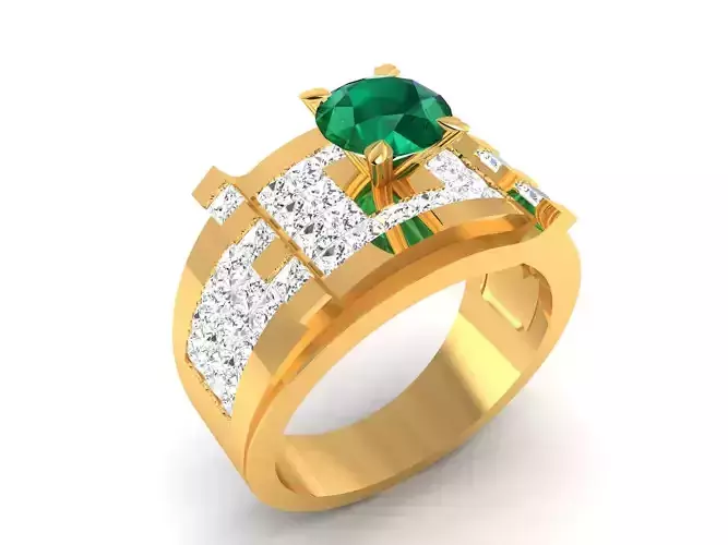 Solitaire Ring 3dm stl fbx obj render details