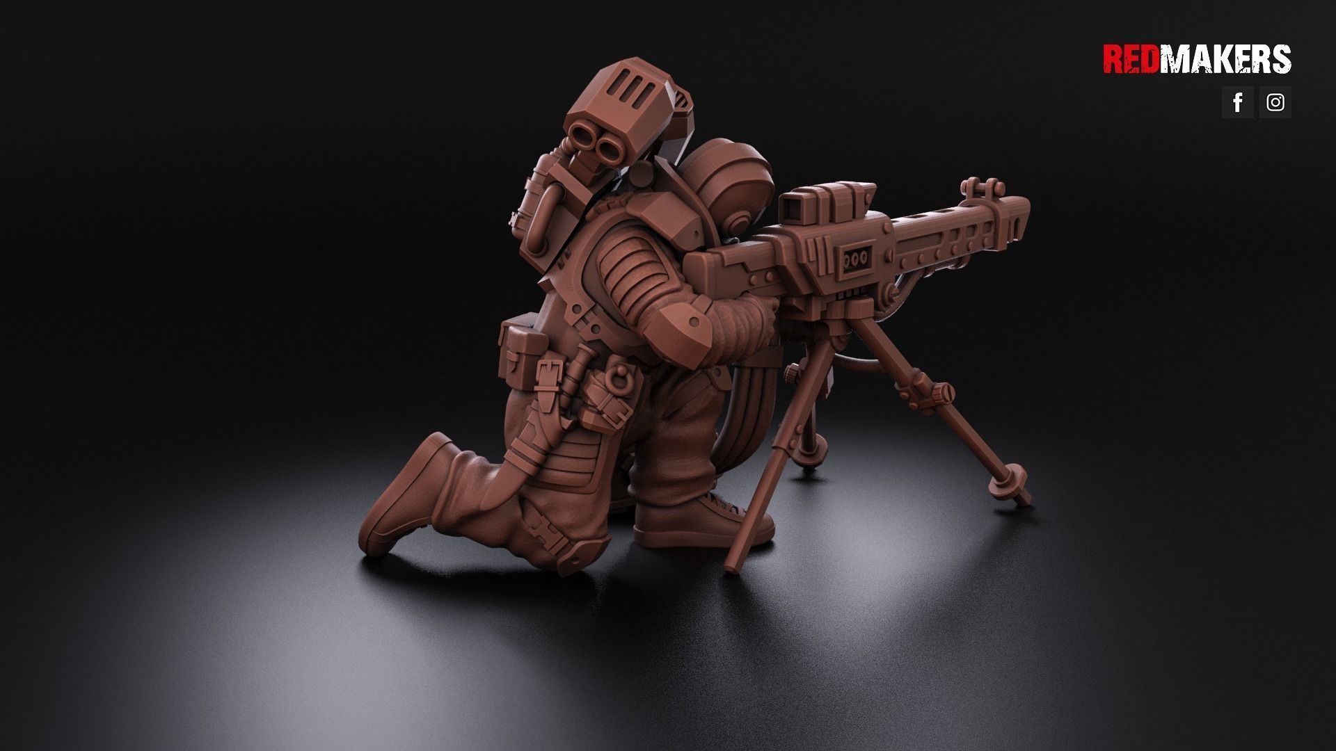 Airborne Division - Heavy Support Squad of the Imperial Force 3D print model_18