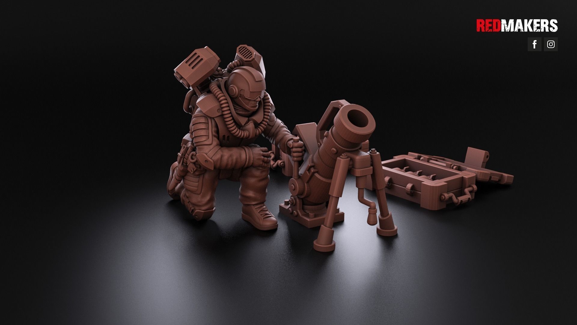Airborne Division - Heavy Support Squad of the Imperial Force 3D print model_23