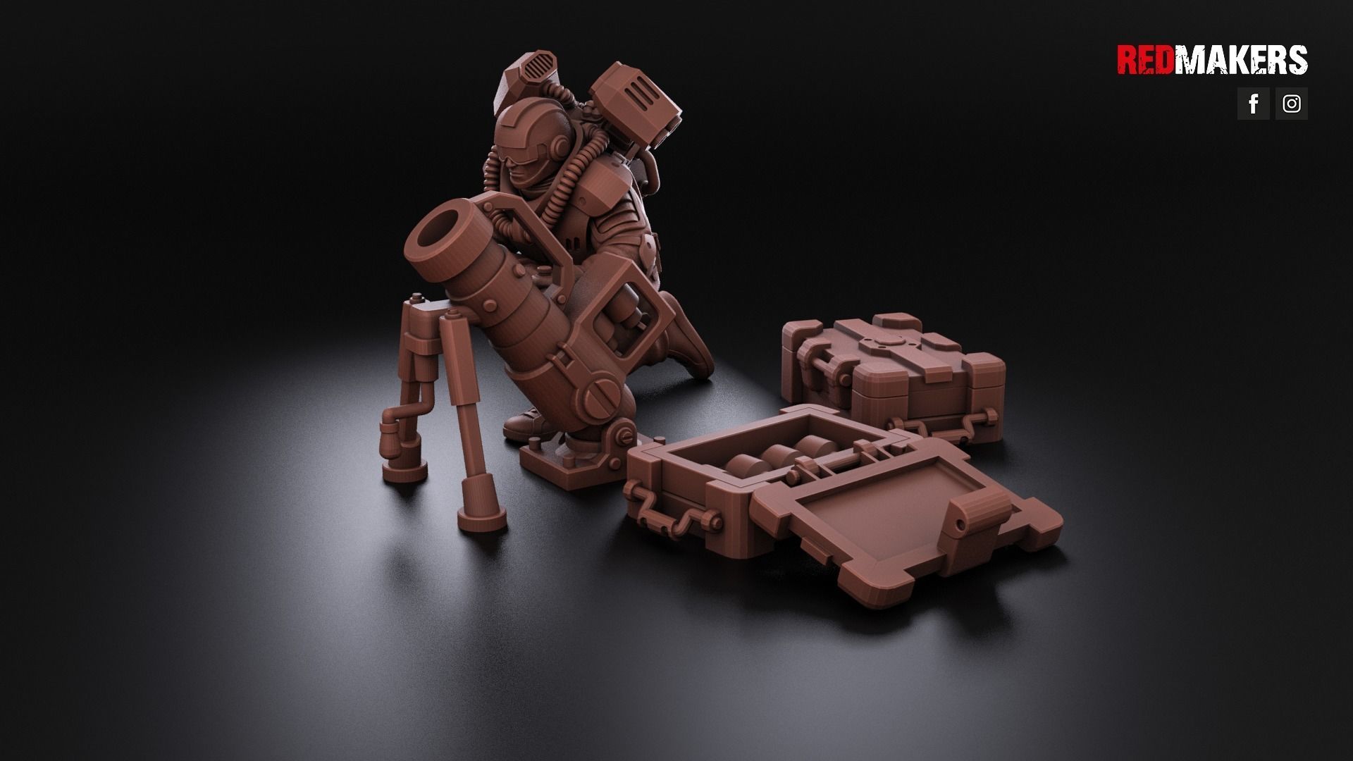 Airborne Division - Heavy Support Squad of the Imperial Force 3D print model_24