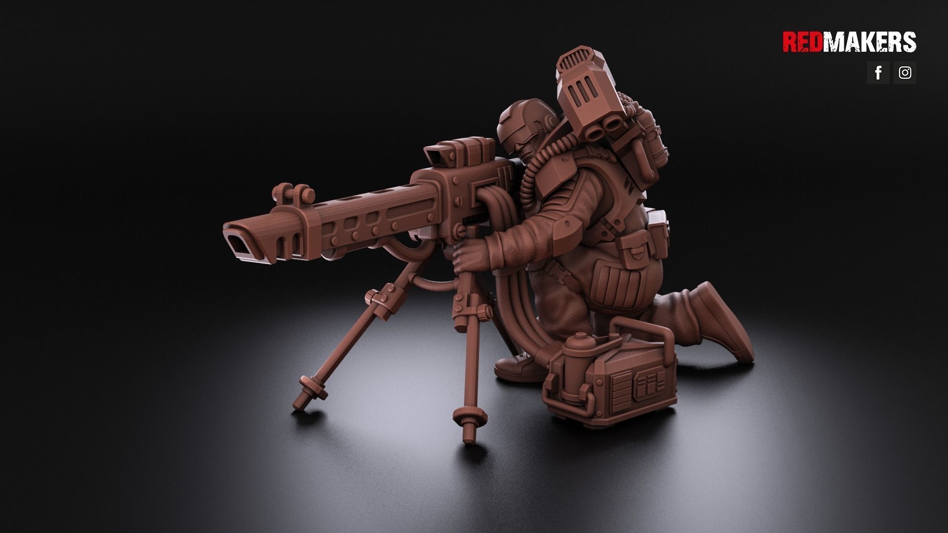 Airborne Division - Heavy Support Squad of the Imperial Force 3D print model_15