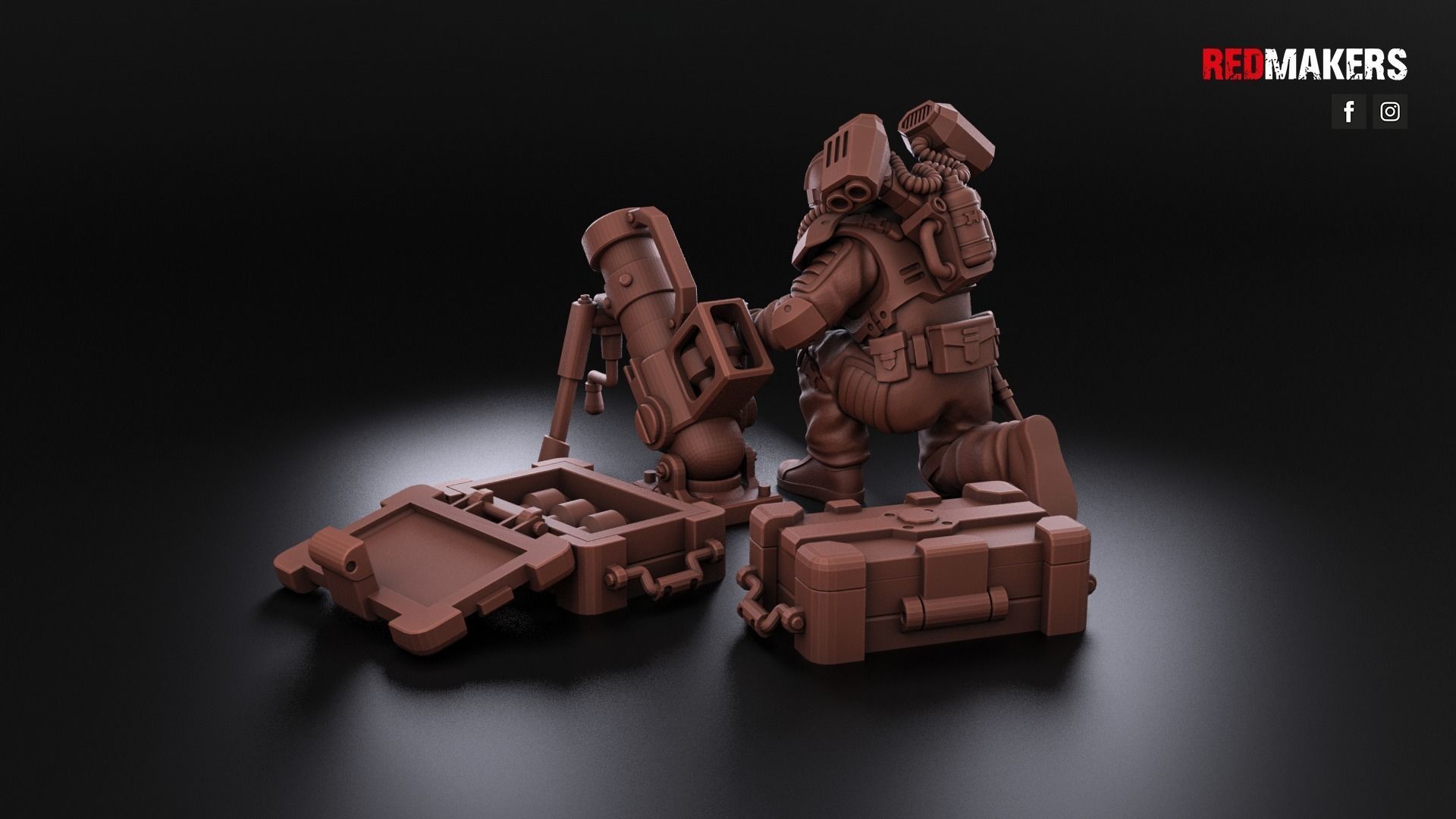 Airborne Division - Heavy Support Squad of the Imperial Force 3D print model_25